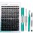GEMERRY Fluffy Lash Extension Kit Thick Lash Clusters Kit Eyelash Clusters 280Pcs D Curl Eyelash Extension Kit With Lash Bond and Seal, Lash Tweezers, DIY Lash Extension(200P-10-18mm)