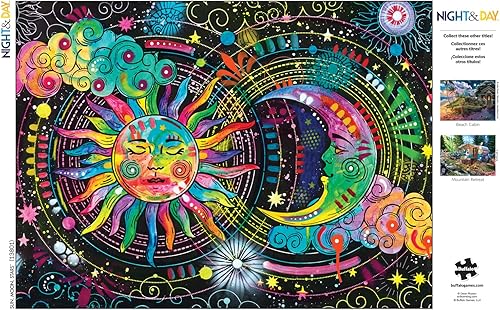 Miniatura 5 de Buffalo Games - Sun Moon Stars - Rompecabezas de 1000 piezas para adultos, rompecabezas desafiante perfecto para noches de juego - 1000 piezas