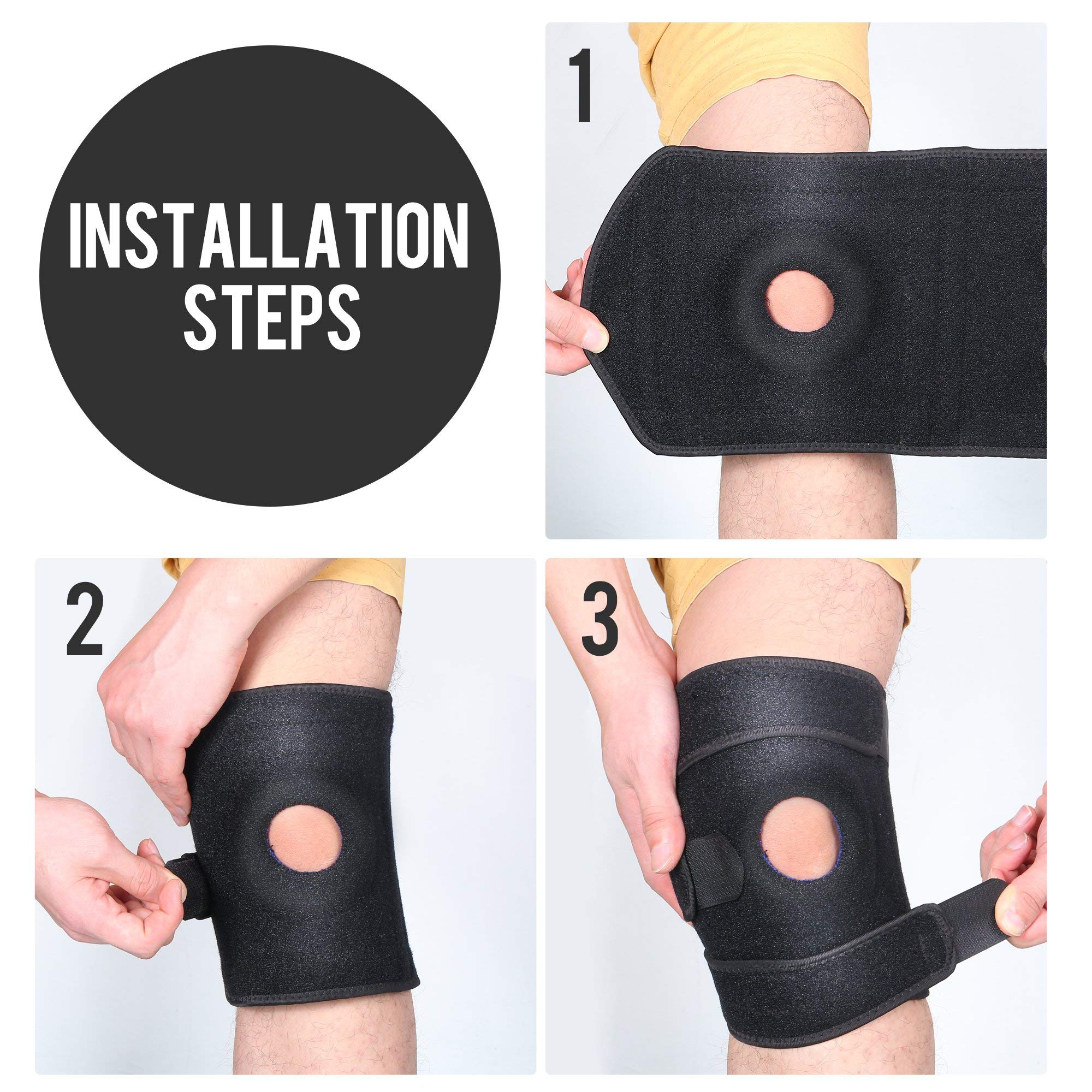 Ipow Ginocchiere Sportive - Confezione Da 2 - Morbide E Traspiranti Per Sport - Foto 3