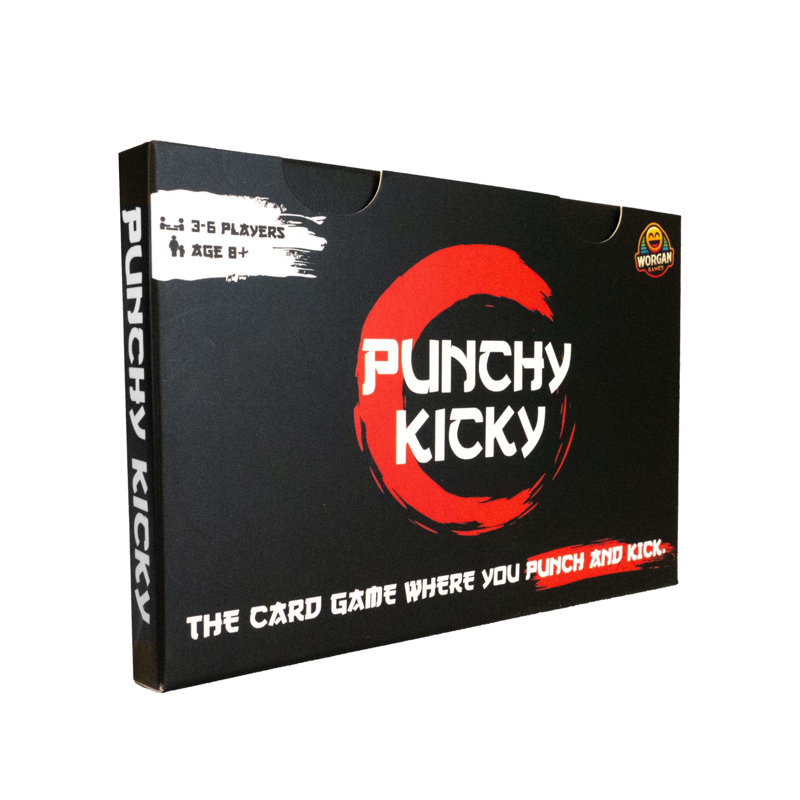 Worgan Games Punchy Kicky - The Silly Fighting Card Game, Multicolor