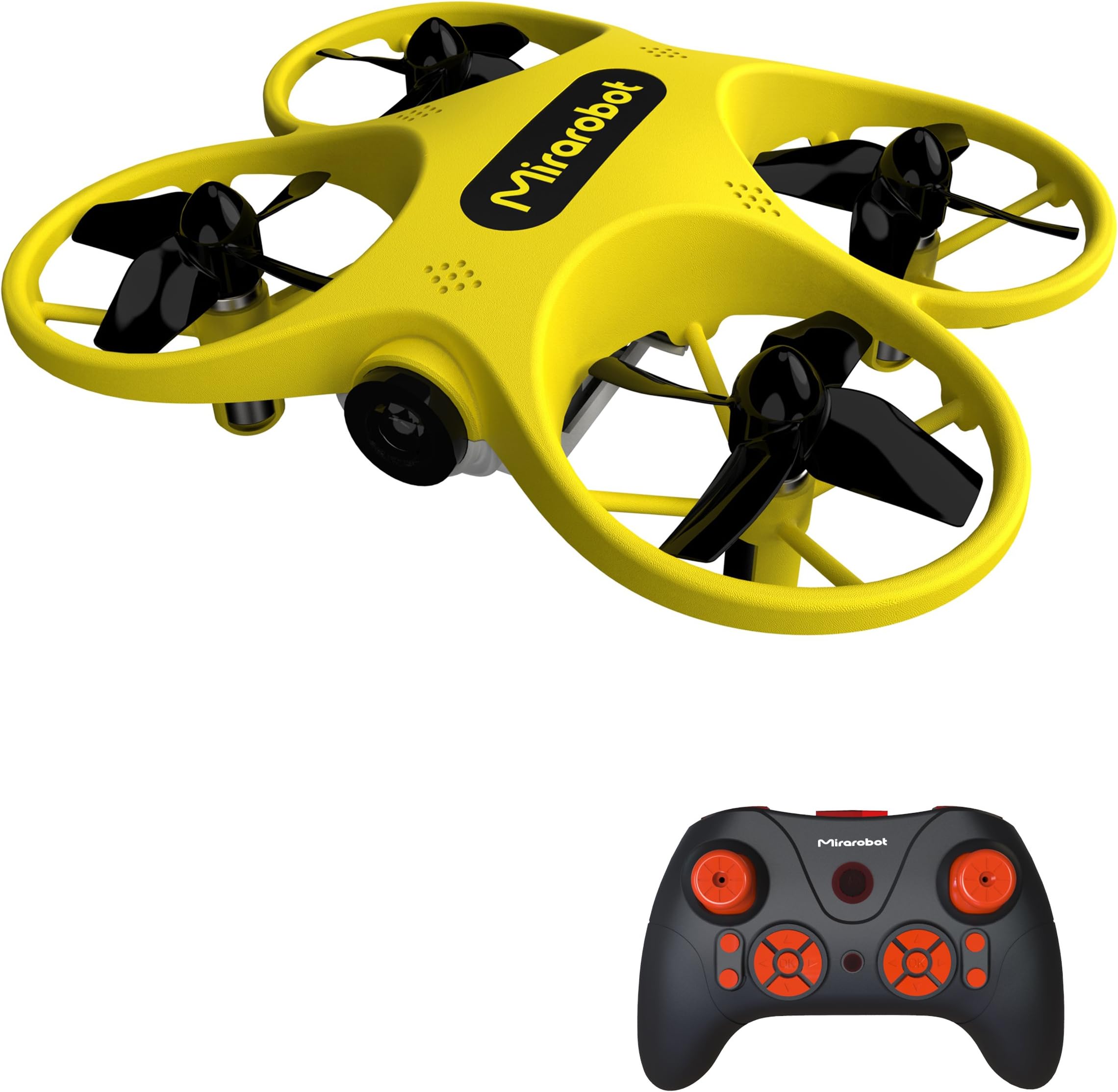 Mirarobot S60 FPV Mini Drone for Beginners and Kids Quadcopeter Tiny Whoop RC Racing VR 5.8-G 40CH 6 Axis 720P HD Camera RTF