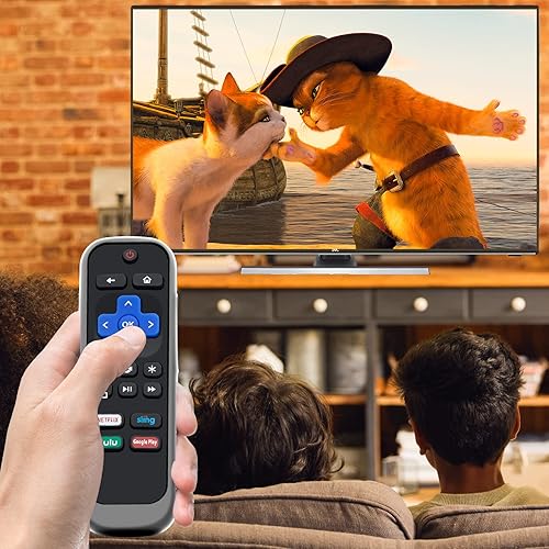 Miniatura 2 de Funda para TCL Roku TV RC280 Remoto, cubierta de batería para Hisense Roku Remoto Reemplazo de Silicona Universal Funda Piel