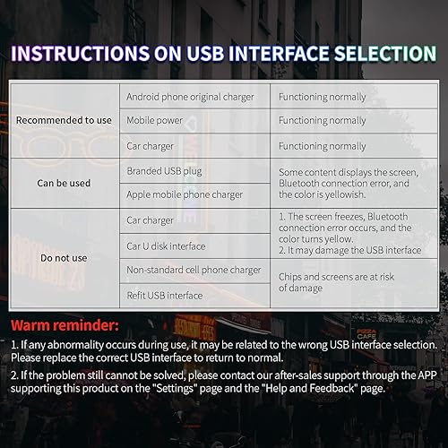 Miniatura 7 de Señales LED programables y brillantes  Pantalla de 19 x 5 pulgadas de desplazamiento USB 5V tienda de publicidad, control de aplicación Bluetooth,