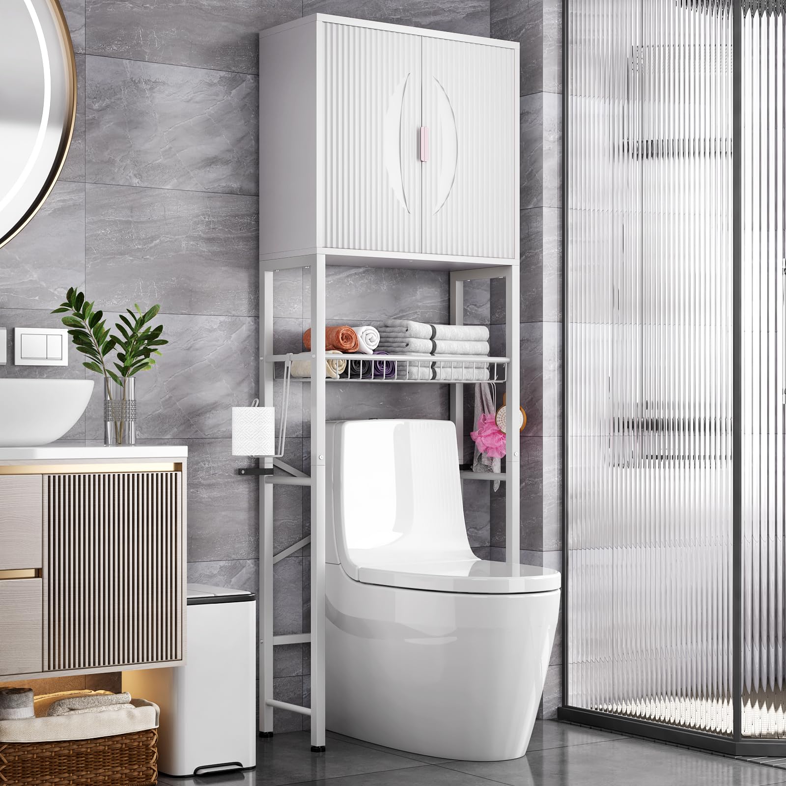 Kalrin Over The Toilet Storage Cabinet - bathroom furniture | Mubboo