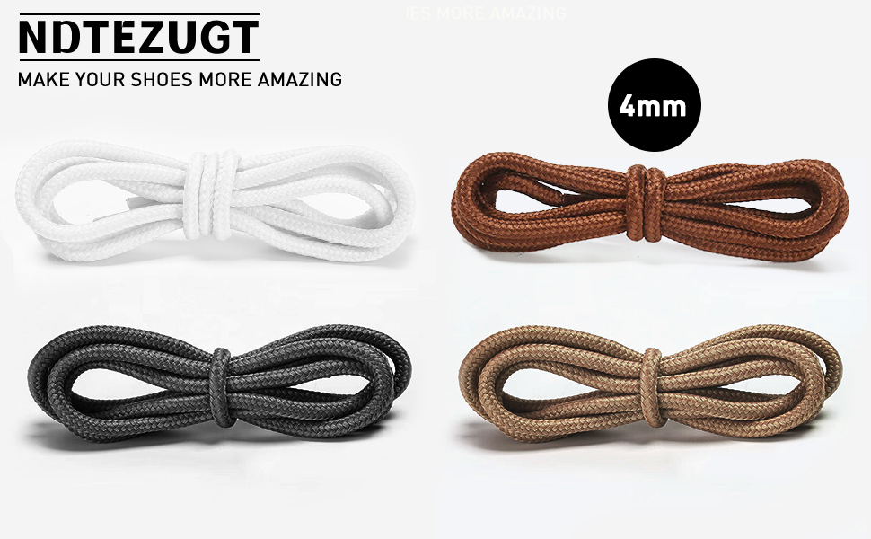 Amazon.com: NDTEZUGT 2 Pairs Shoelaces Kit for Boat Shoes, 5/32