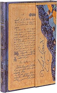 Gaudi, The Manuscript of Reus Midi Lined Hardcover Journal, 144pg, 120GSM, Antoni Gaudi Collection by Paperblanks (Embellished Manuscripts Collection)