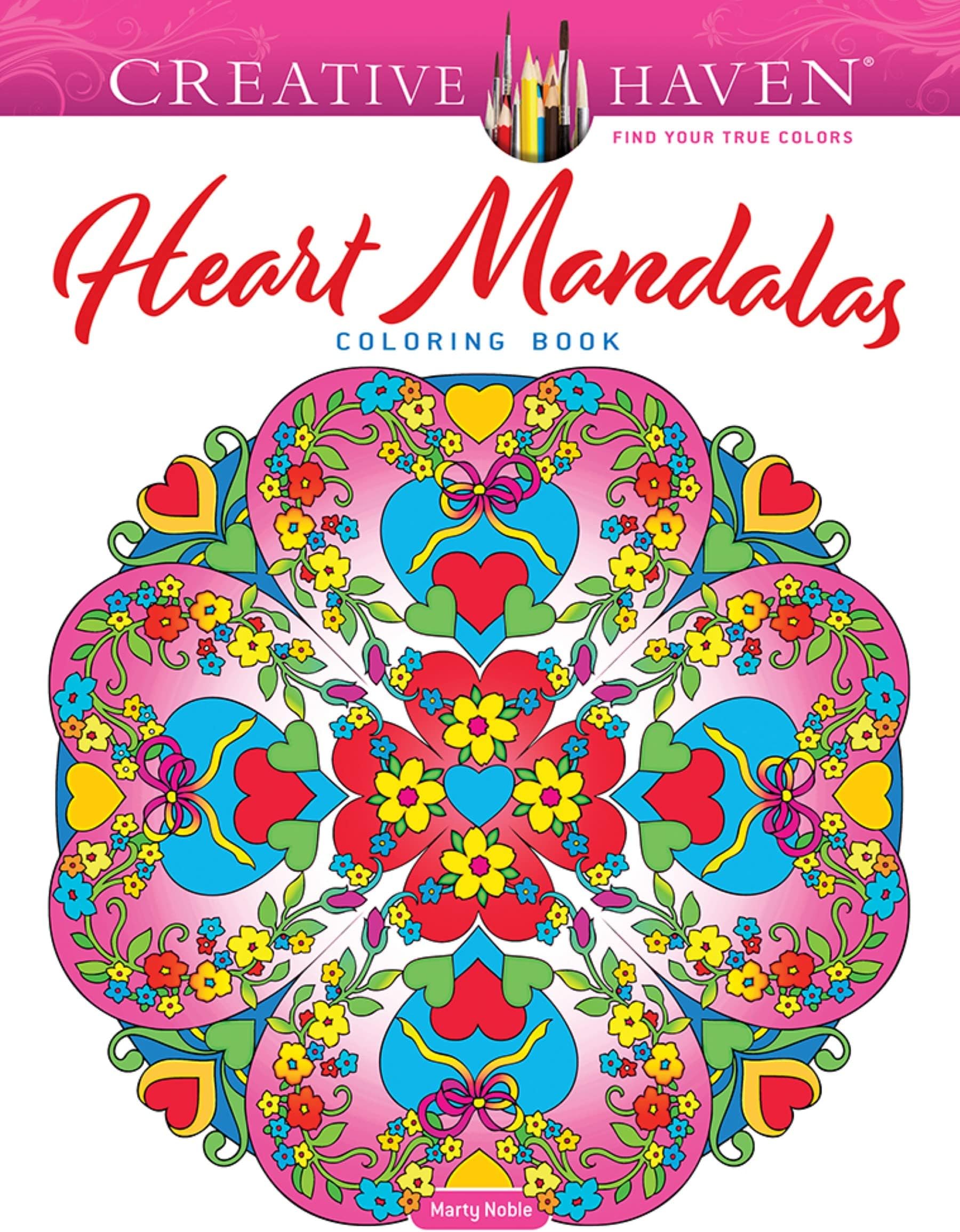 Creative Haven Heart Mandalas Coloring Book (Adult Coloring Books: Mandalas)