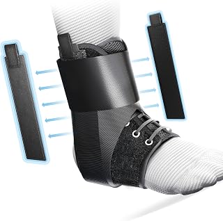 SportLock EZ8, Lace Up Ankle Brace for Women and Men, Ankle Support, Foot Brace, For Sprained or Injured Ankle and More, Ankle Brace for Sports, L