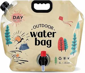 Camping Water Container 2.1 Gallon Collapsible Water Jug