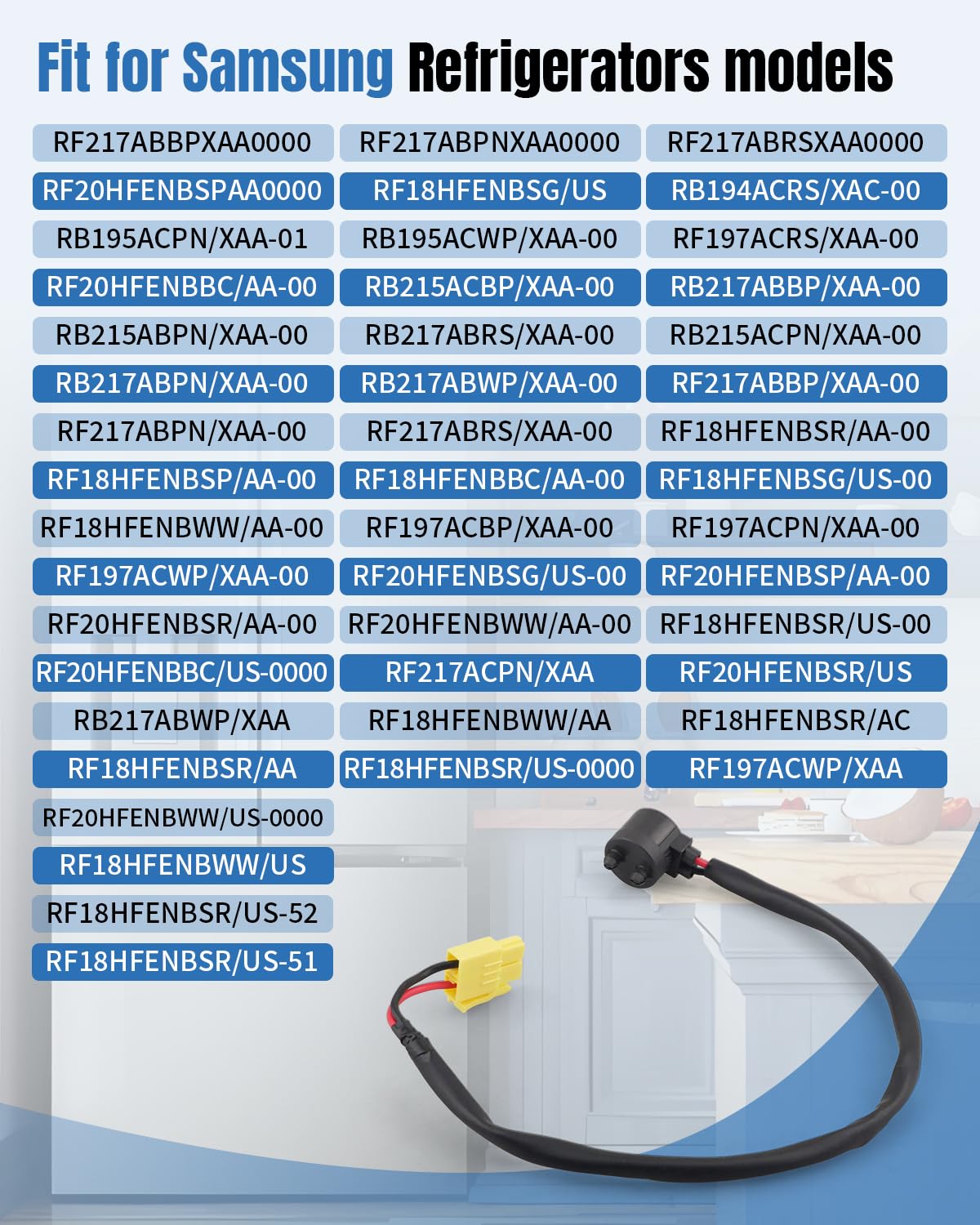DA47-00285P Refrigerator Defrost Sensor Thermostat Fit for Samsung, Replace 2031581 PS4140621 EAP4140621 AP5586181,Defrost Bimetal Thermostat