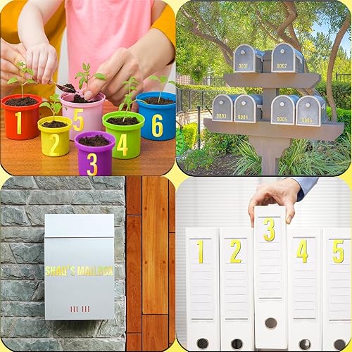 Vista 93 de Calcomanías de letras, 300 piezas, 30 hojas, vinilo autoadhesivo, impermeable, números de buzón, alfabeto para buzón, ventana, puerta, letrero, Negro