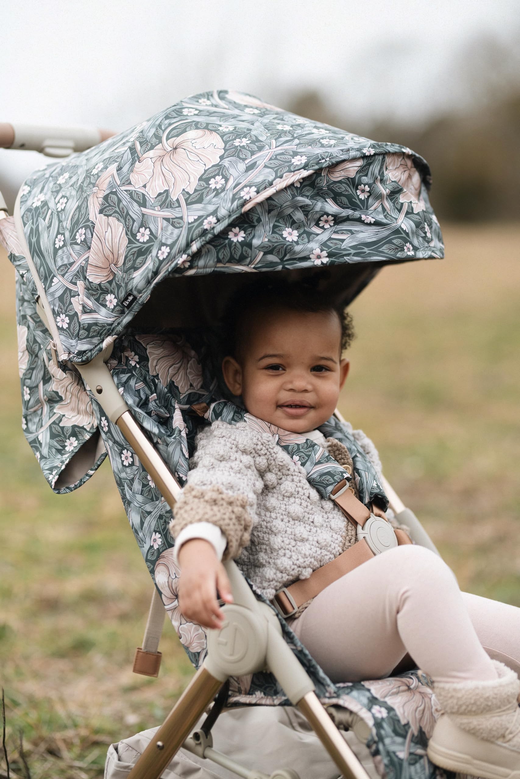 Elodie Details Mondo Stoller Passeggino dalla nascita fino a 4 anni (22 kg) - Posizione allungata, pieghevole e controllo con una sola mano, passeggino leggero di dimensioni cabina - Pimpernel
