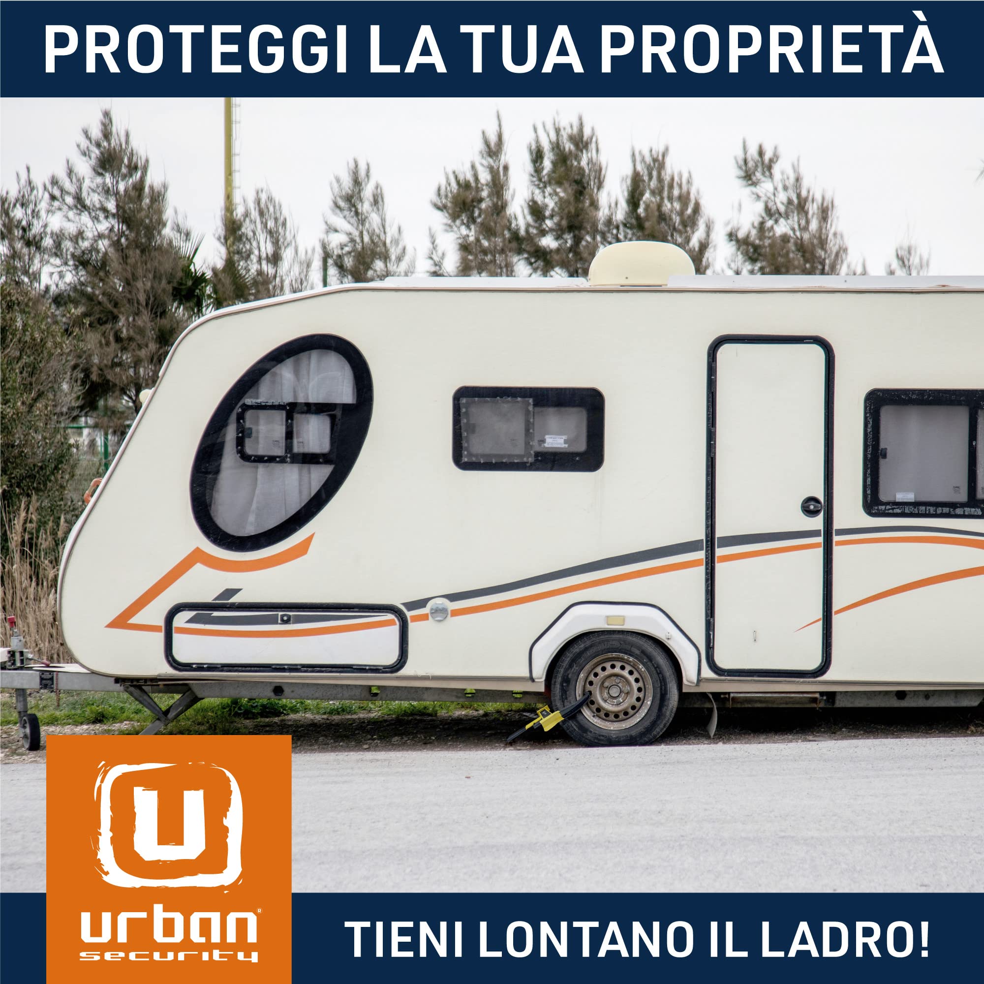 URBAN UR920 Bloccaruota Auto Antifurto Furgone Serratura Roulotte Blocca Ruota Blocco Automobile Rimorchio Ganascia Universale Blocco Macchina Morsetto Ganasce Artiglio Bloccaggio Parcheggio Ruote