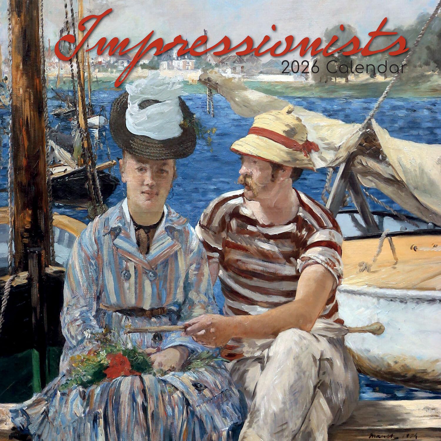 TGSC | Impressionists 2026 Calendar 16 Month (Sept 2025-Dec 2026) Family Square Wall Calendar 2026 UK | Planner with Large Grid for Home or Office Organisation - Art 2026/2025 Calendar UK
