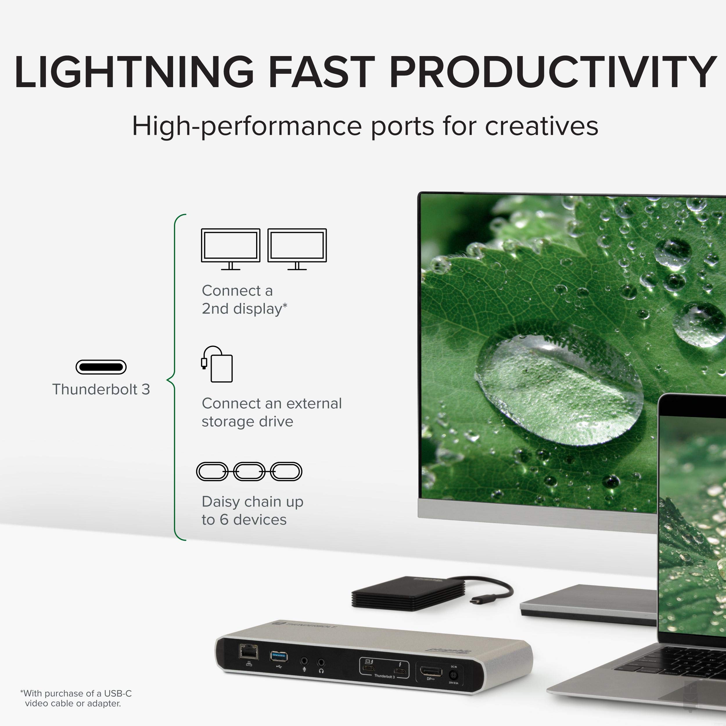 Amazon.com: Plugable Thunderbolt 3 Dock Compatible with Amazon.com: Plugable Thunderbolt 3 Dock Compatible with