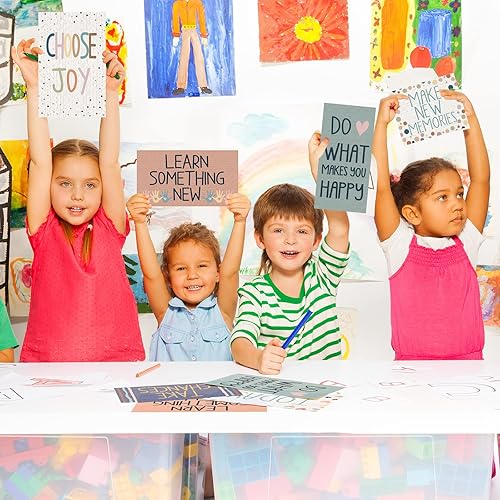 Miniatura 4 de Outus Juego de 22 letreros motivacionales de confeti para el aula, decoración de tablón de anuncios, para el regreso a la escuela, aula, guardería,