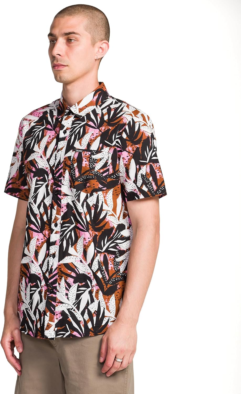 Volcom Mens Short Sleeve Button Down Woven Shirt - Image 3