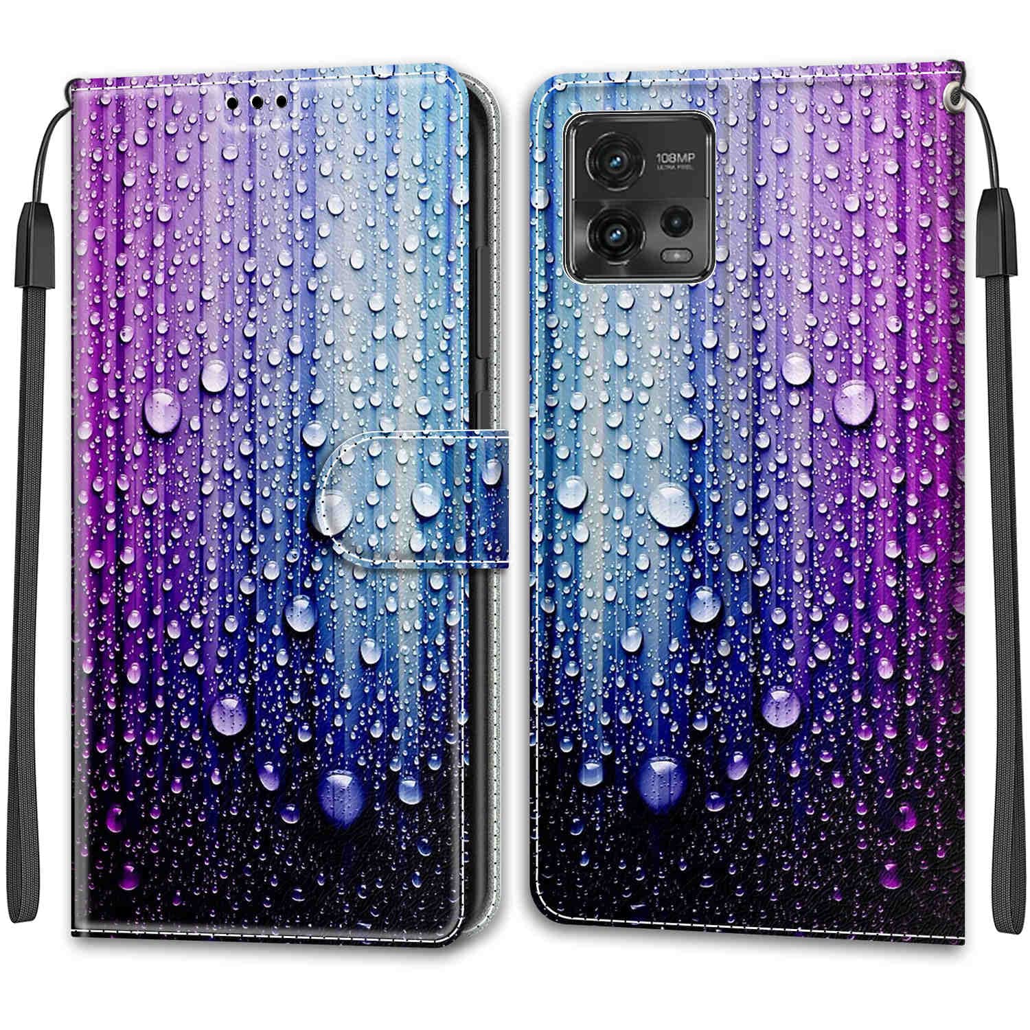 Cover per Motorola Moto G72, Custodia Portafoglio in Pelle