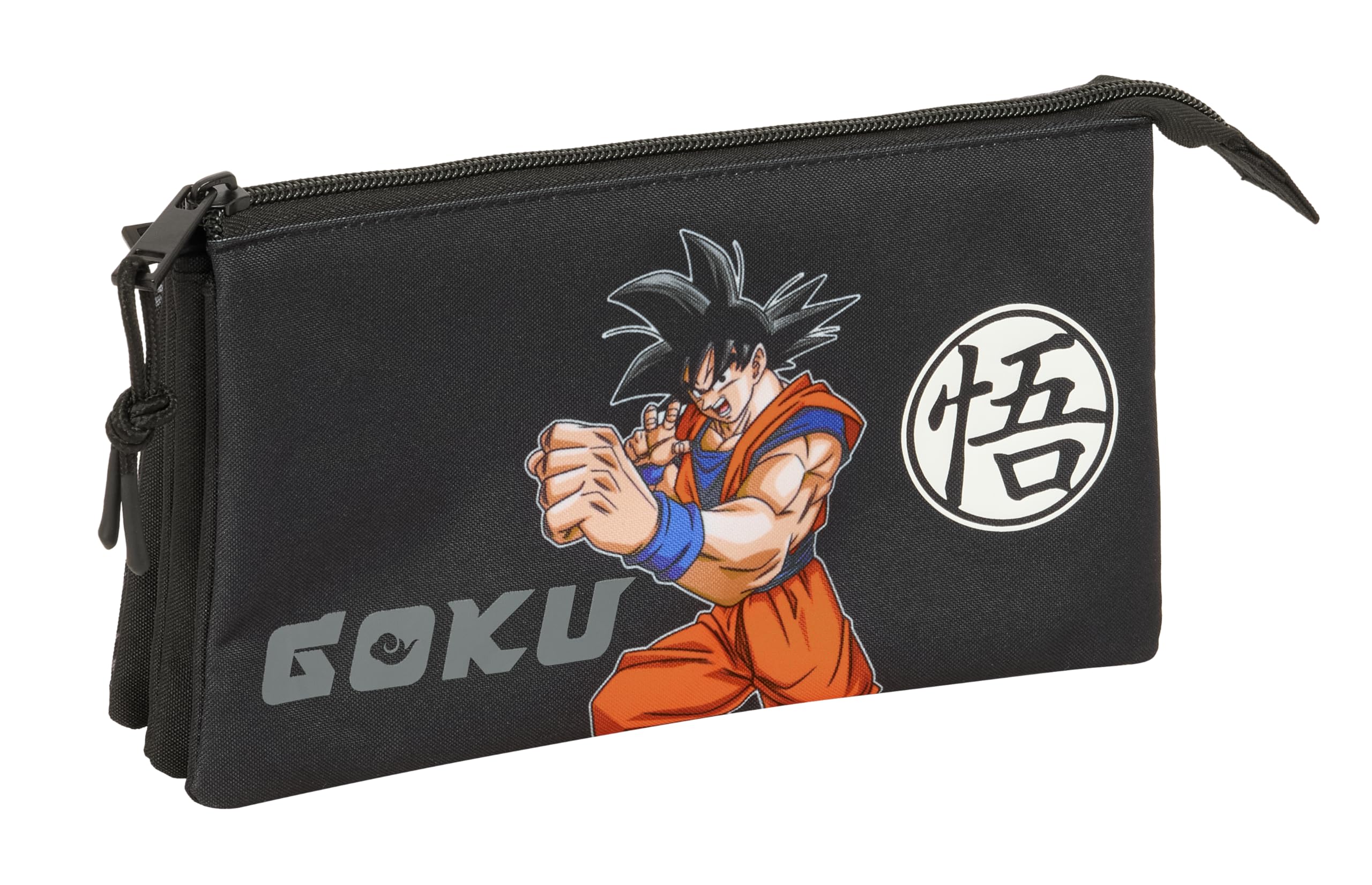 Dragon Ball – Triple Pencil Case, Children's Pencil Case, Ideal for Children of School Age, Comfortable and Versatile, Quality and Resistance, 22 x 3 x 12 cm
