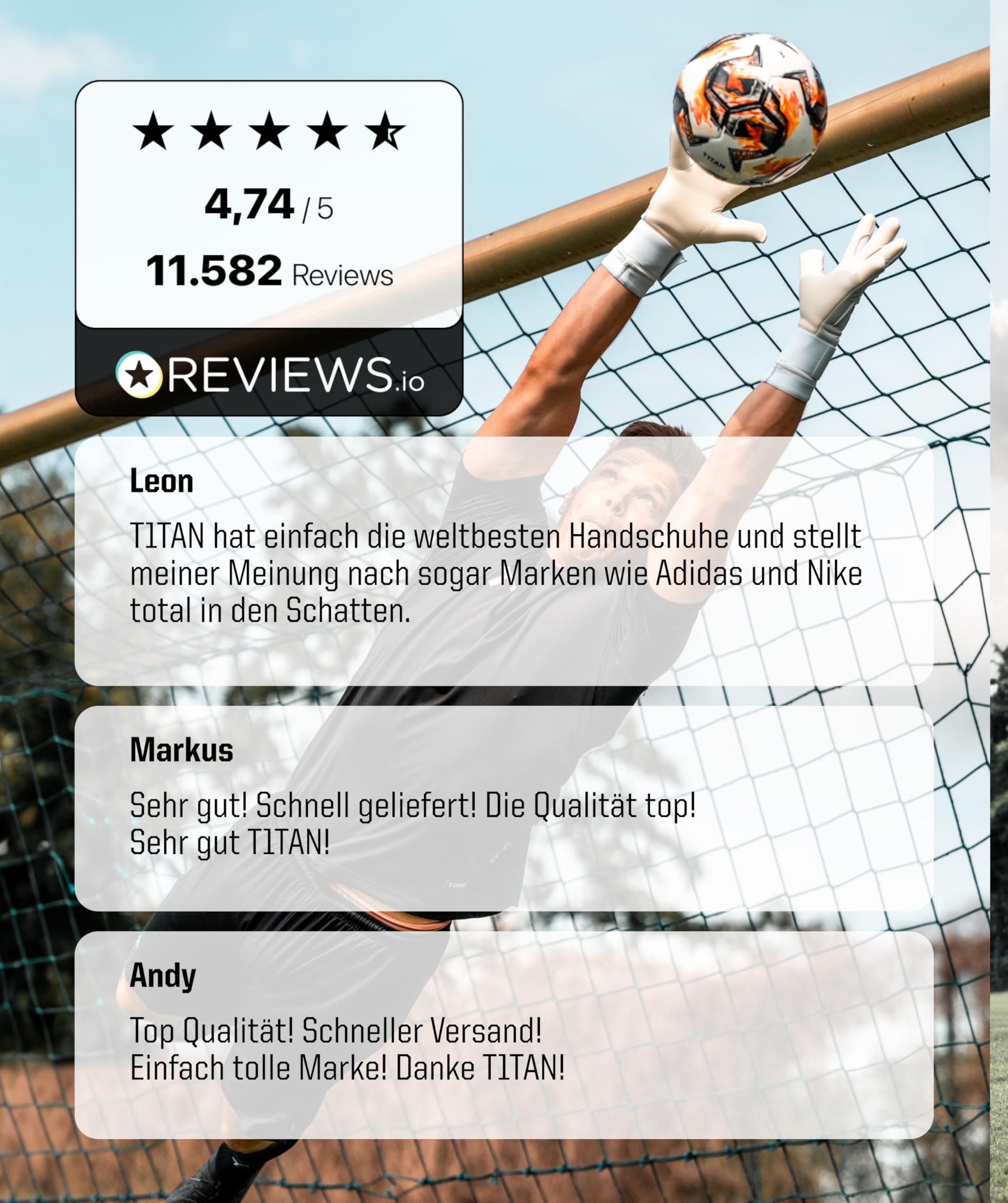 T1TAN Torwarthandschuhe Herren Beast, Größe 6-11, viele Farben, Tormannhandschuhe Erwachsene, Torhüterhandschuhe Jugendliche, Fußballhandschuhe für Kinder, 4mm Profi Grip, Atmungsaktiv, Hybrid Cut
