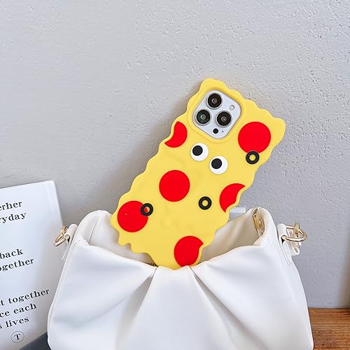 Miniatura 7 de Funda 3D de monstruo de pizza para iPhone 11 Pro Max, funda de silicona suave 3D para iPhone 11 Pro Max de 6.5 pulgadas (monstruo de Pizza)