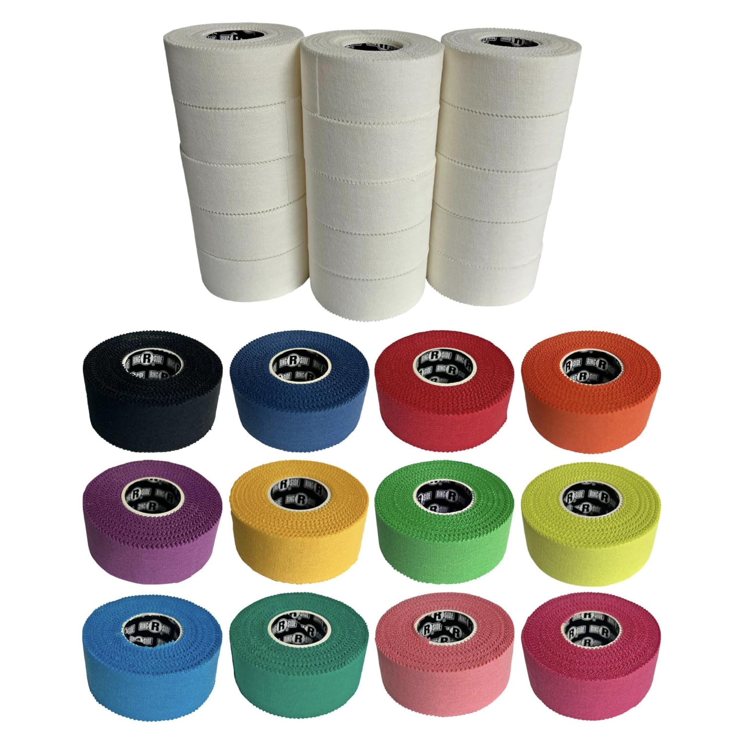 Ringside 1 Athletic Trainers Tape Adhesive Cotton Kinesiology Tape for Combat Sports for Men and Women 1 x