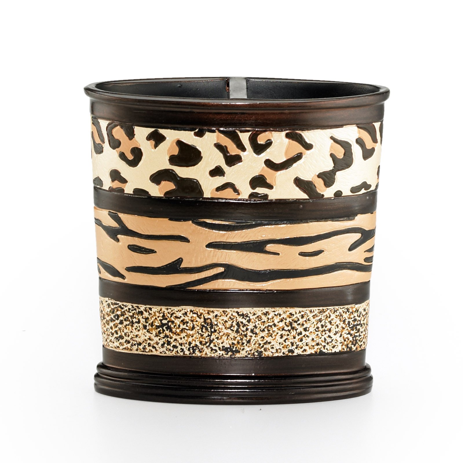 Popular Bath Multi-Coloured Toothbrush Holder, Jezella Collection, Animal Print