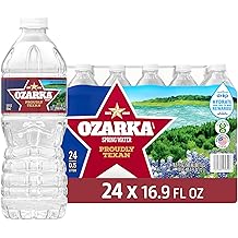 Ozarka Texas Spring Water Bottles - Still Bottled Water Enhanced with Naturally Occurring Minerals for a Crisp Taste, Daily Hydration for Home, Office &amp; Travel, 16.9 Oz (24-Pack)