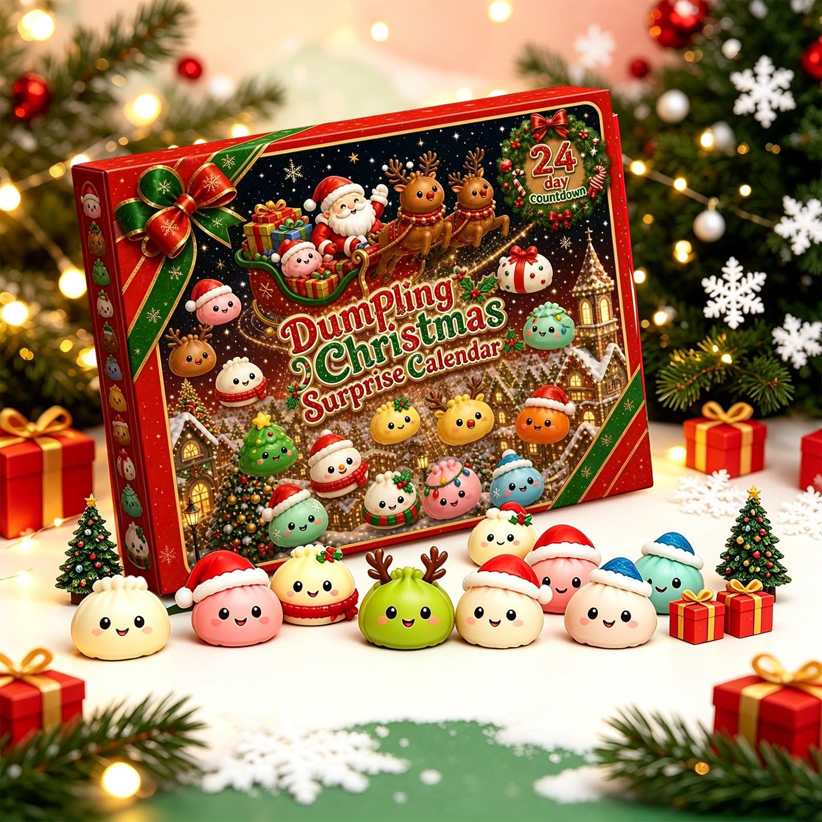 Christmas Dumpling 𝓢𝓺𝓾𝓲𝓼𝓱𝔂 Advent Calendar 2026 24 Days，C