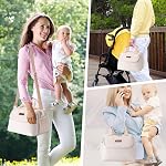 Sac de pompe à sein portable avec pack de glace, convient 6 Jusqu'à 9 Oz Baby Bouteille, Sac de Refroidisseur de Boutille Bébé Livré avec Mat Imperméable, Bracelet d'épaule réglable pour les mamans allaitantes, Blanc