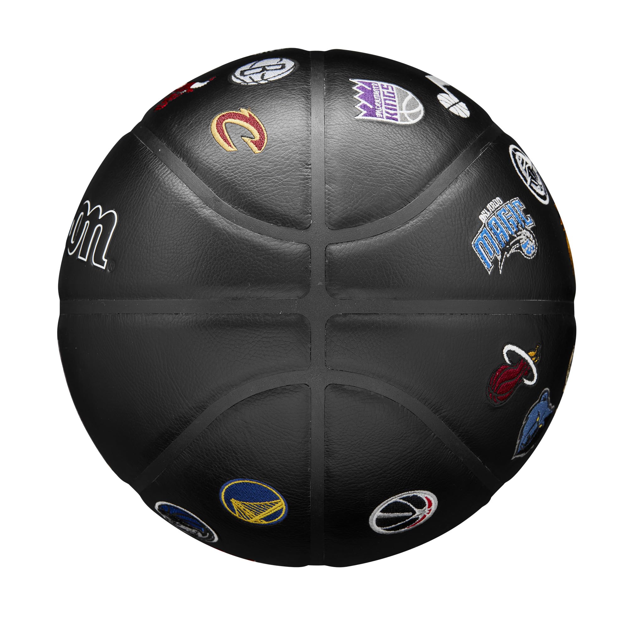 Wilson NBA All Team Premiere Basketball, Mit einem Dual-Depth-Design und Einer schlangenhauttexturierten Oberfläche, Verbesserte Luftstabilität, Team-Logo-Stickerei, Größe: 7
