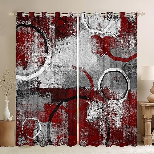 Miniatura 15 de Cortina de ventana retro a rayas verdes y marrones, cortinas onduladas abstractas 3D para niños, niñas, mujeres y adultos, decoración de habitación