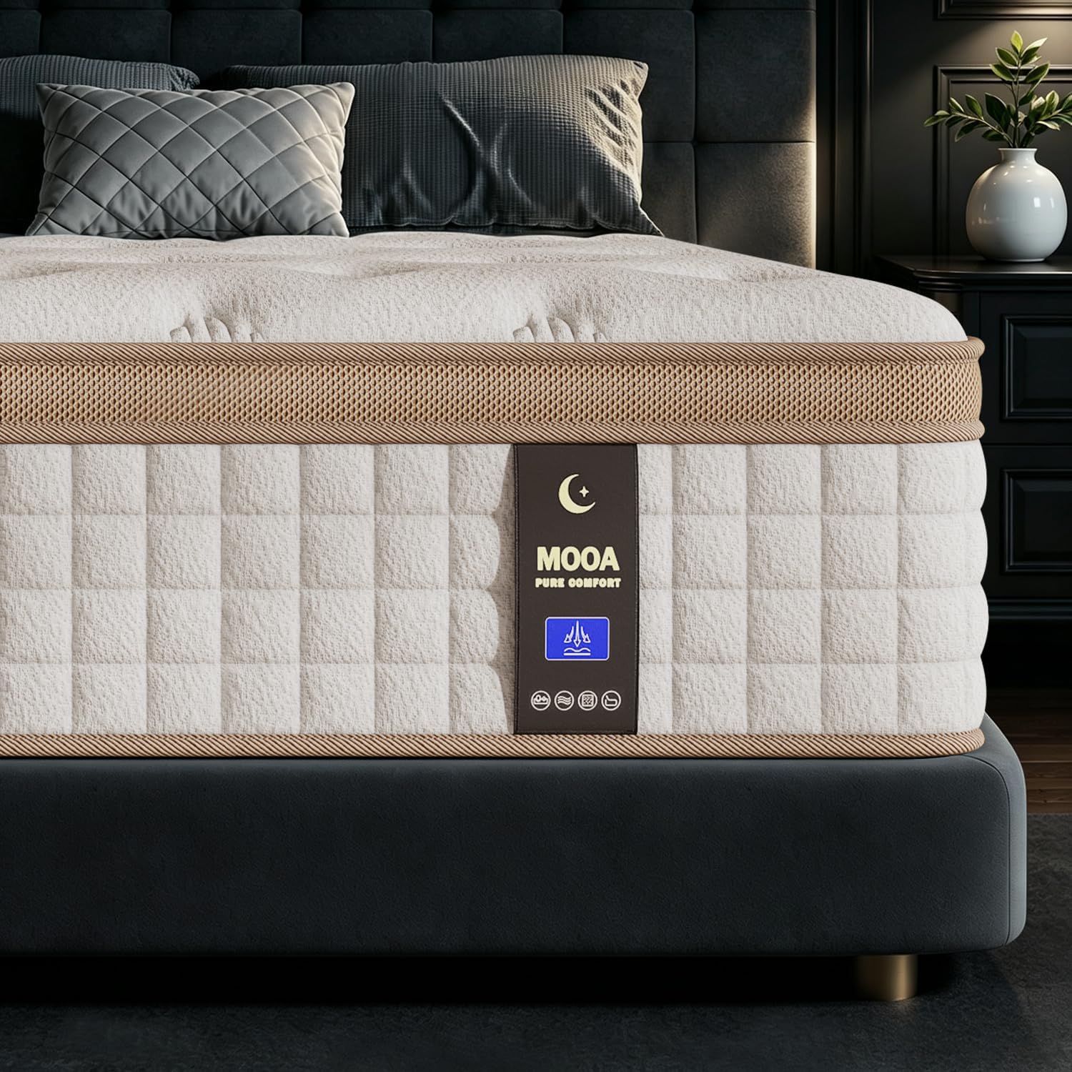 MOOA 12 Inch King Hybrid Mattress
