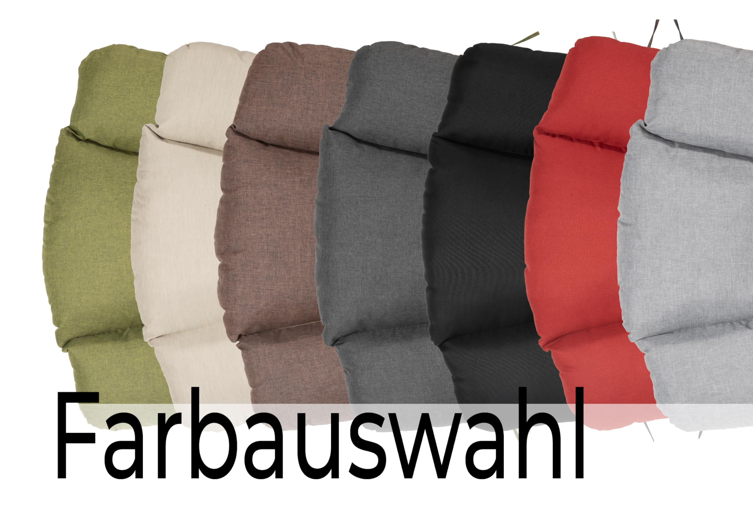 Cuscino per Poltrona Sospesa 15 cm Impermeabile Resistente UV Antracite