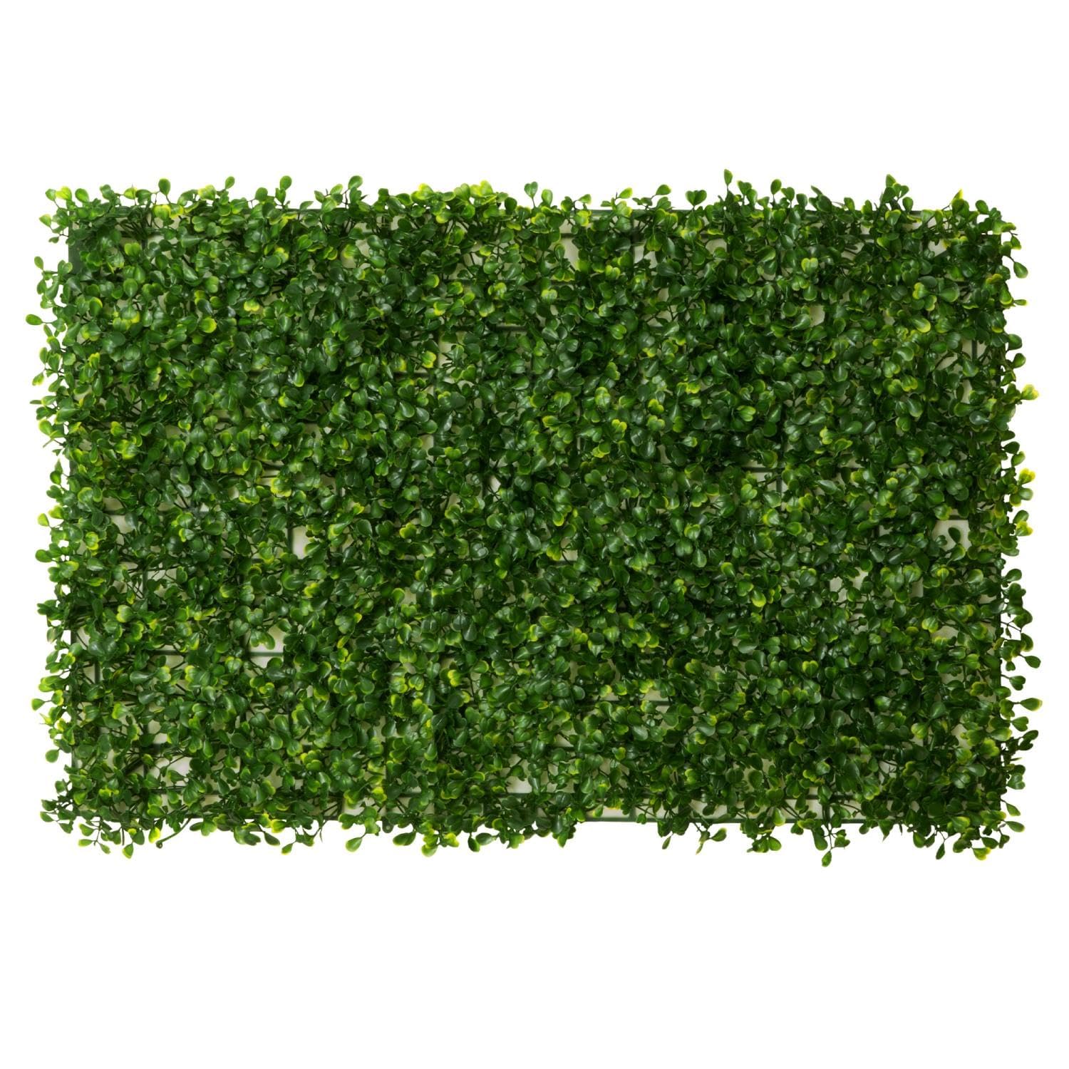 De Gardenia 6 Pieces 24"x 16" Artificial Boxwood Panel, Grass Wall Panel, Boxwood Hedge Wall Panels Suitable for Artificial Green Wall Decor, Fence Garden Wedding Backyard Decor