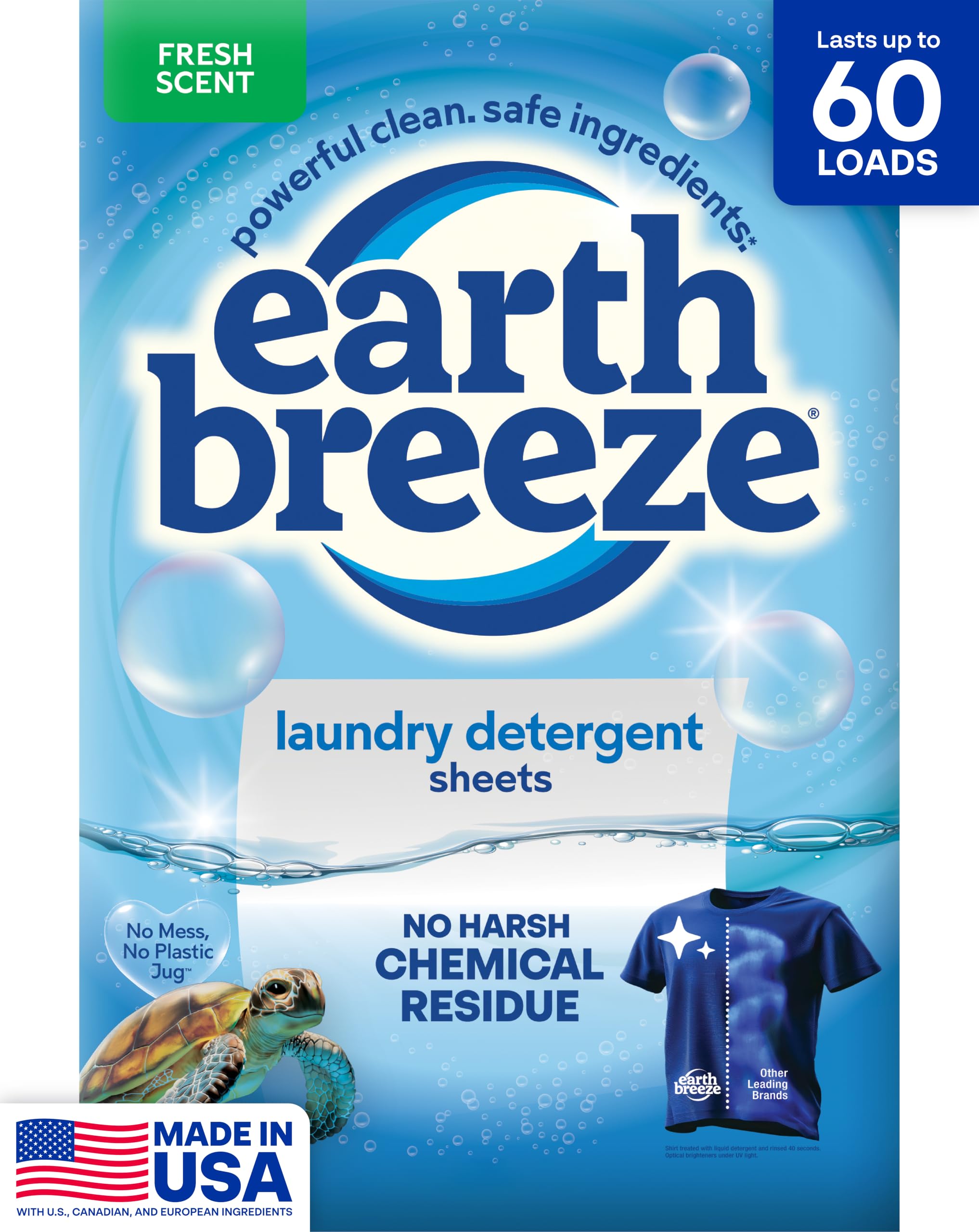Earth Breeze Laundry Detergent Sheets