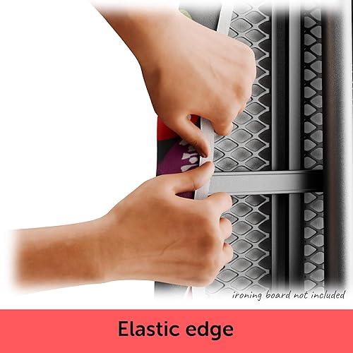 Miniatura 6 de oliso Funda para tabla de planchar, duradera, 100% algodón, forrada con almohadilla de fieltro de grado profesional, se adapta a tablas estándar de
