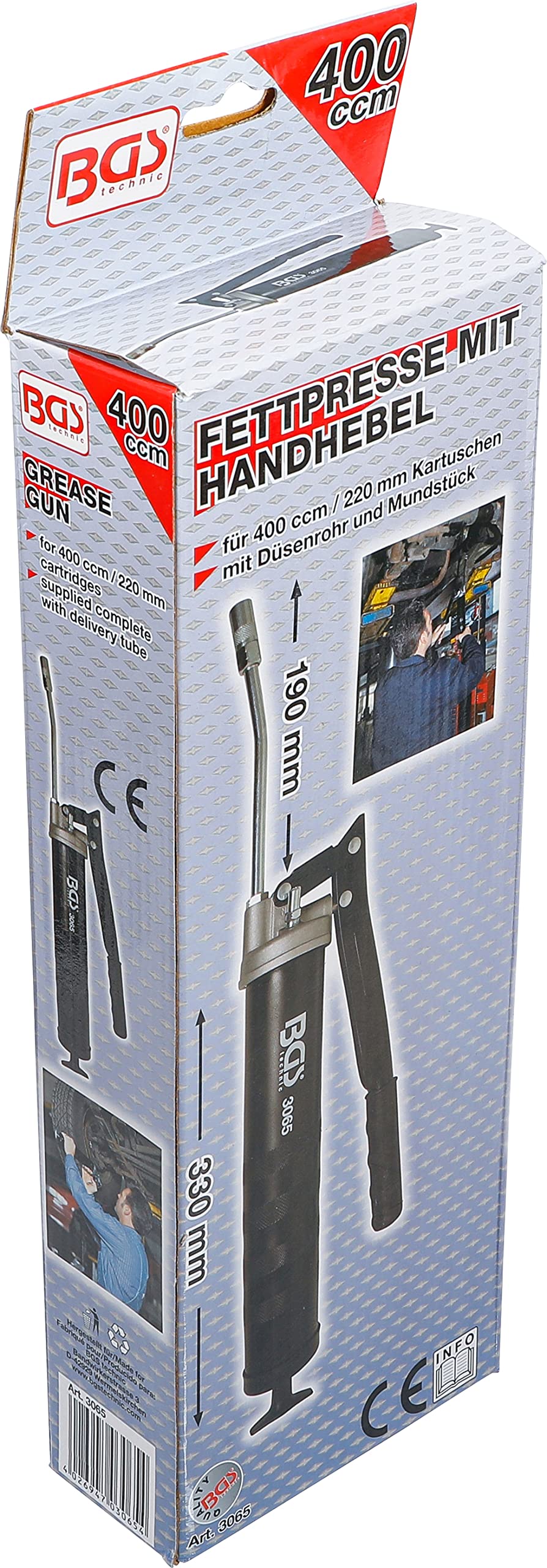 BGS 3065 | Fettpresse mit Handhebel | inkl. Düsenrohr und Mundstück
