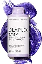 Olaplex No. 4P Blonde Enhancer Purple Toning Shampoo, Repairs, Hydrates, & Brightens All Blonde, Lightened, & Grey Hair, 8.5 fl oz