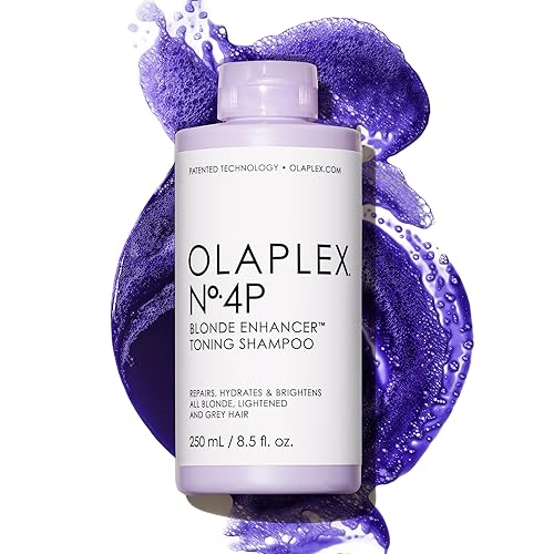 Olaplex No. 4P Blonde Enhancer Purple Toning Shampoo, Repairs, Hydrates, & Brightens All Blonde, Lightened, & Grey Hair