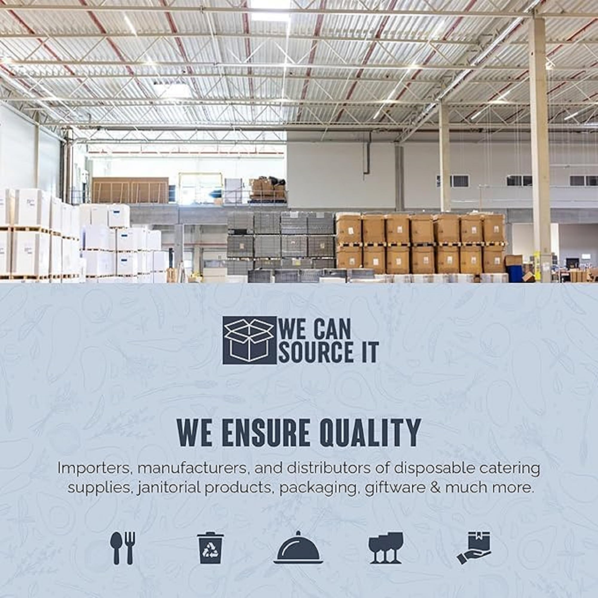 We Can Source It Ltd - 100 X 1000ml Plastik Mikrowelle Gefrierfach Sicher Essen Mehl Vorbereitung Imbiss Behälter und Deckel - Top Qualität Gastronomie Erstklassige Plastik Bpa-Frei