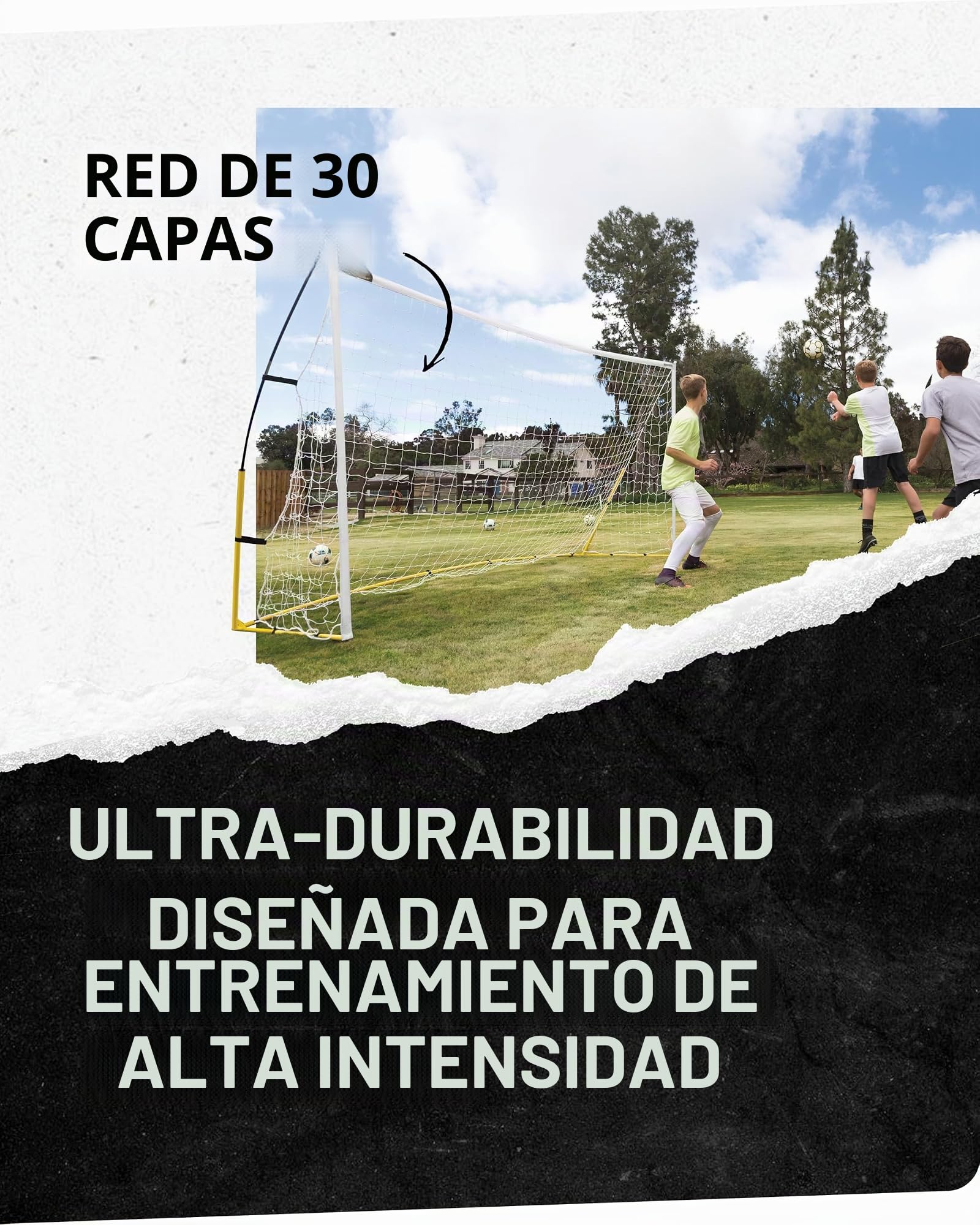 SKLZ Quickster Soccer Goal Portero de Fútbol Portátil y Net