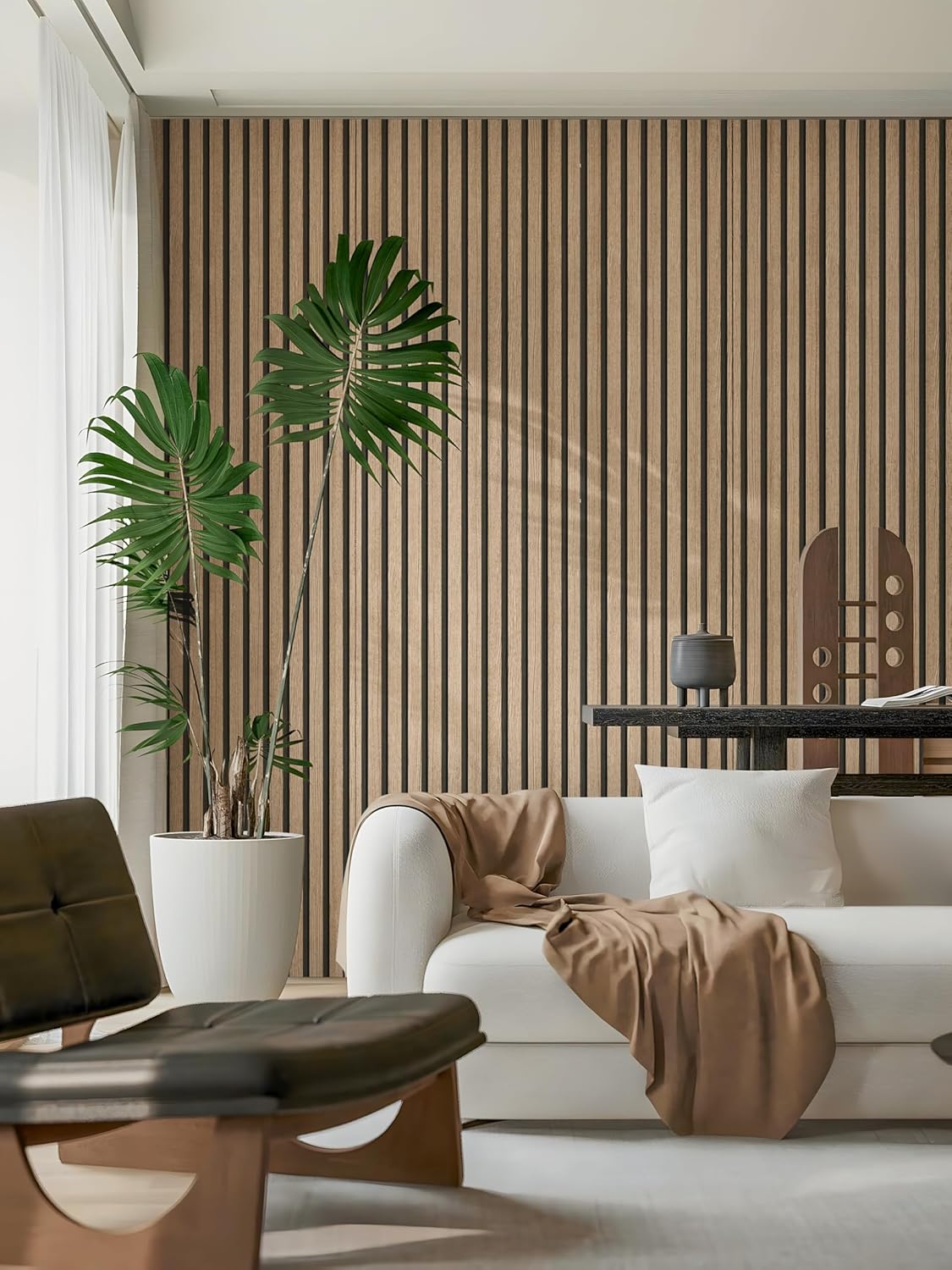Wallpaper Peel and Stick 17.5" x 393" Self-Adhesive Wood Grating Stripe Faux Wood Contact Paper Wall Paper PVC Vinyl Film Removable Waterproof Stick Paper Wall Coverings Shelf Home Decorative