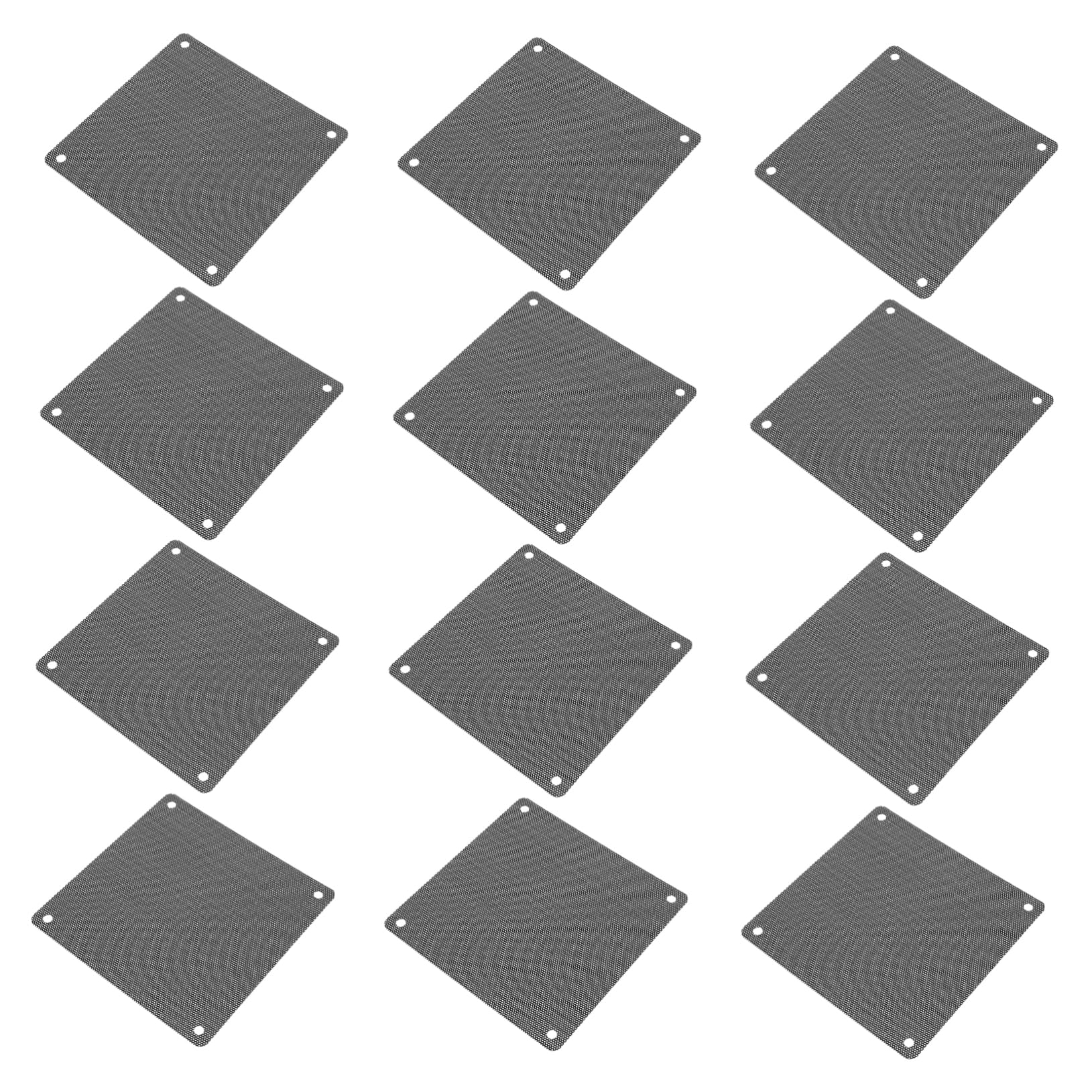 GAROZATION 12pcs PC Computer Computer Case Fans Fan - Cover Magnetic Frame Fan Cover Computer Fans Cooler - Mesh Wire Mesh Strainer Fan Mesh Fan Mesh PVC Black
