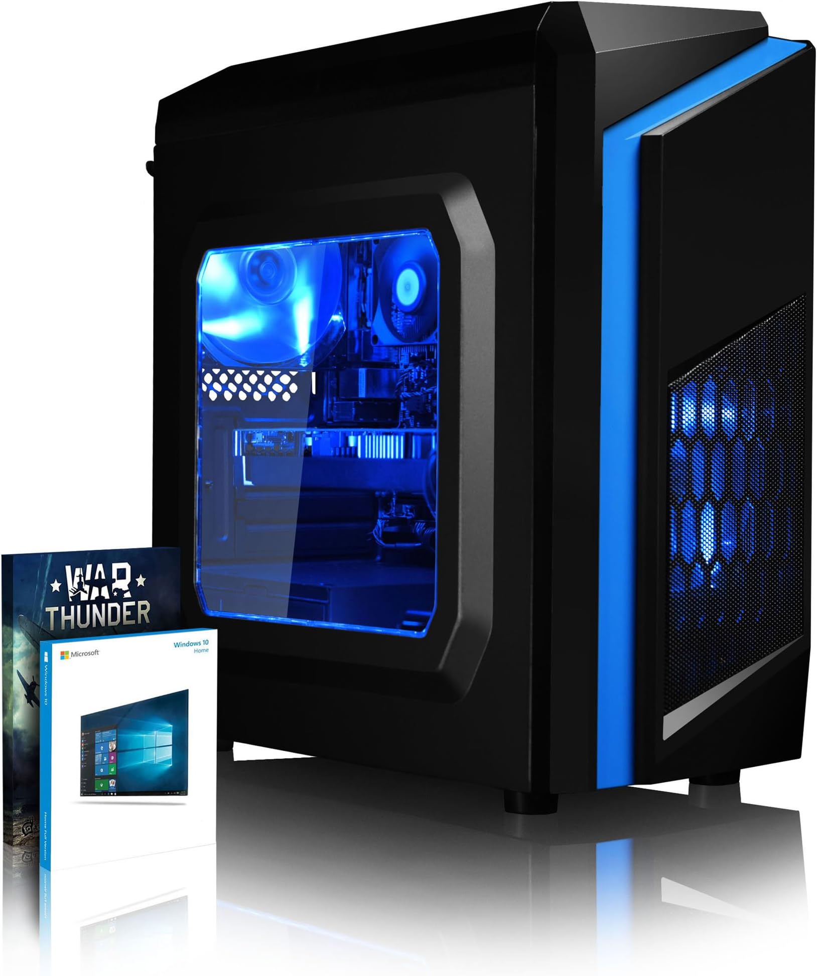 Vibox Desktop PC - (Green) (AMD FX 6300 3.5 GHz, 8 GB RAM, 1000 GB HDD, Nvidia GeForce GTX 1070, Windows 10 Home)