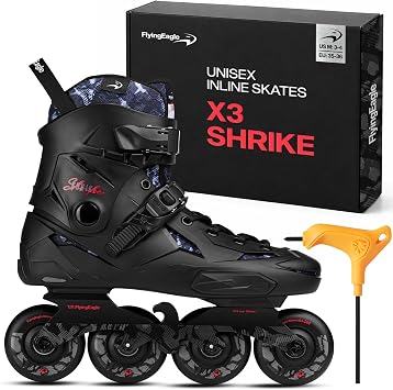 FlyingEagle X3 Shrike Unisex Inline Roller Skates Outdoor, 11 Size Options