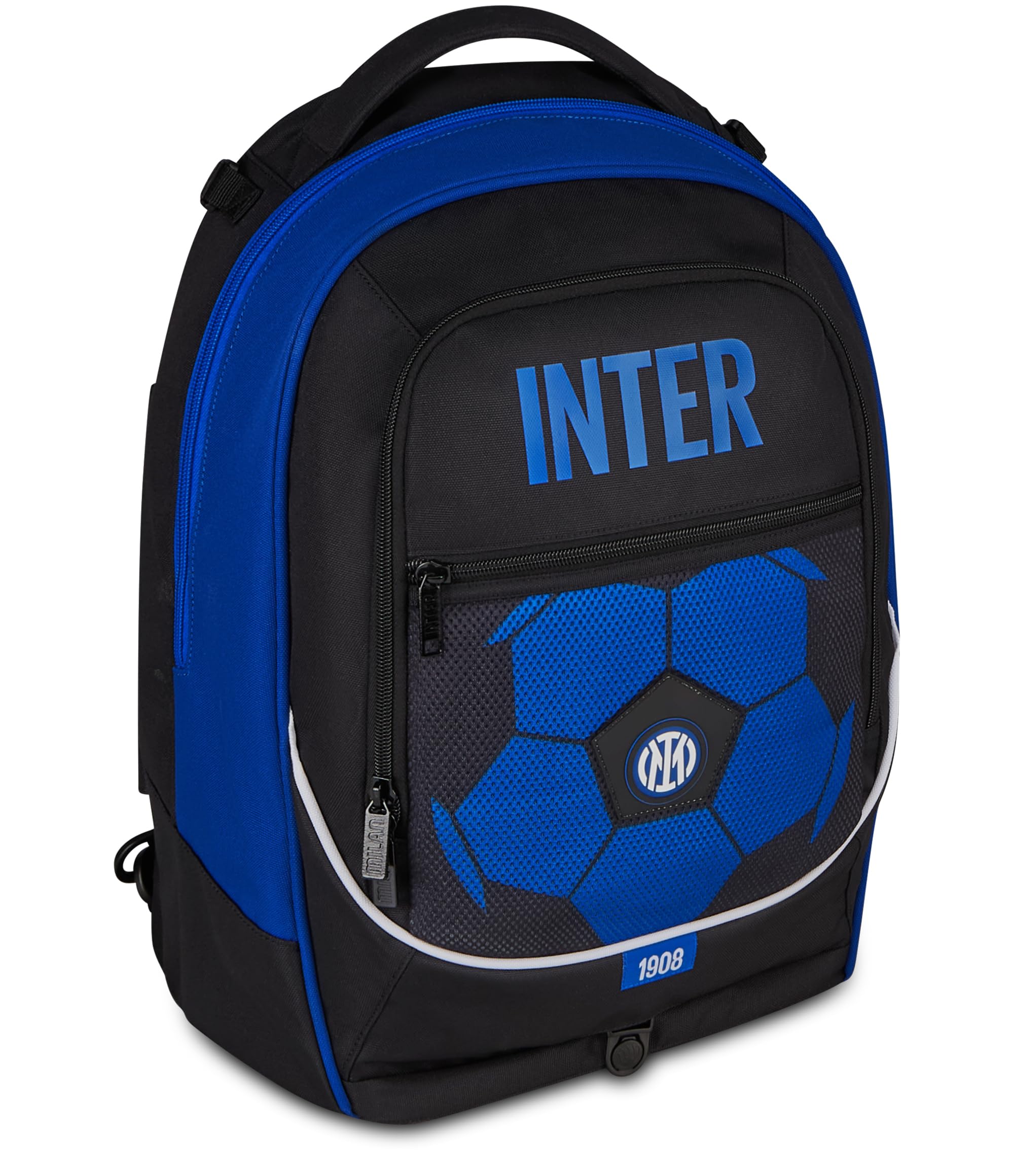 Seven Trolley Scuola Jack 3 Ruote Inter, Blu, 33 L, Scomponibile, Cross-over System, 3 in 1, Uso Zaino, Tasca frontale, Scuola elementare e media, Bambino, Ragazzo, Calcio, Prodotto ufficiale