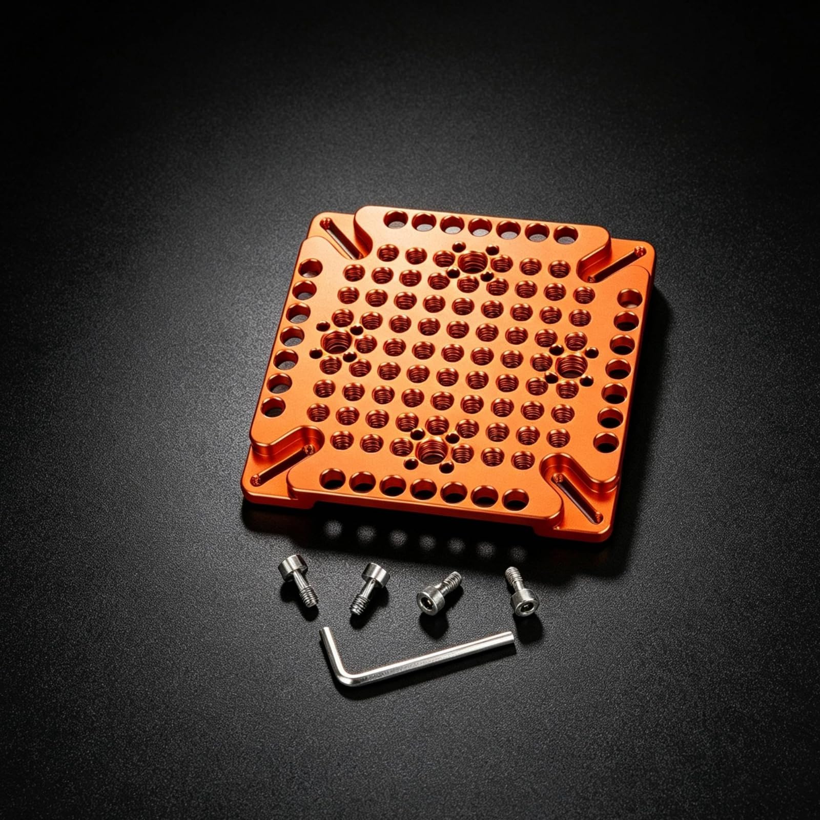 Piastra Standard di Montaggio per Schermi Compatta Staffa con Kit di Viti Compatibile Supporto per Professionisti Dell'immagine, Rig Fotografici