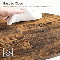 Vista 7 de Side Table, Small End Table Set of 2, Half Round Side Table, Half Moon Table, 2-Tier Narrow Sofa Table, Nightstand with Open Sheleves, Entryway