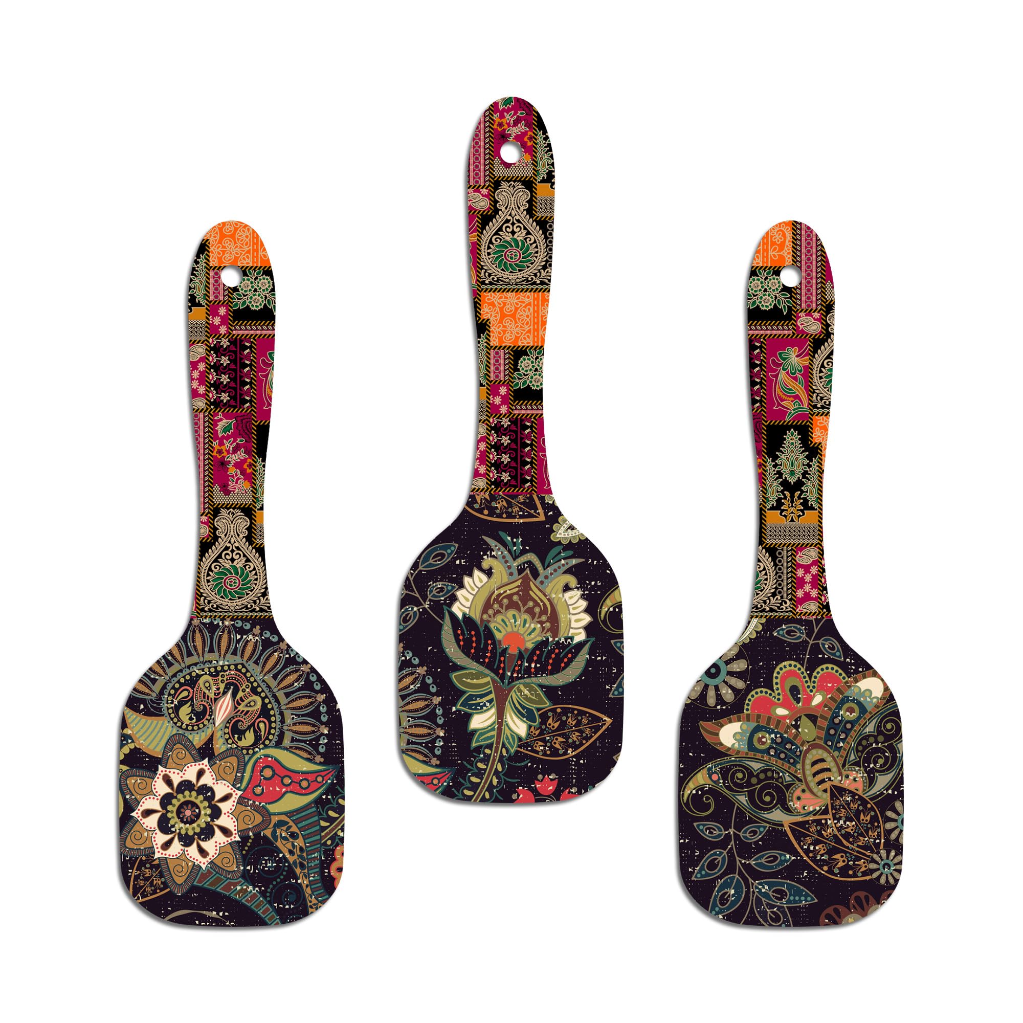 Artvibes Flower Wall Hangings - Set of 3 -4